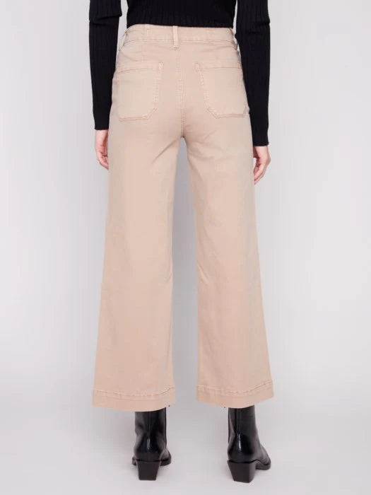 Cropped Twill Pants