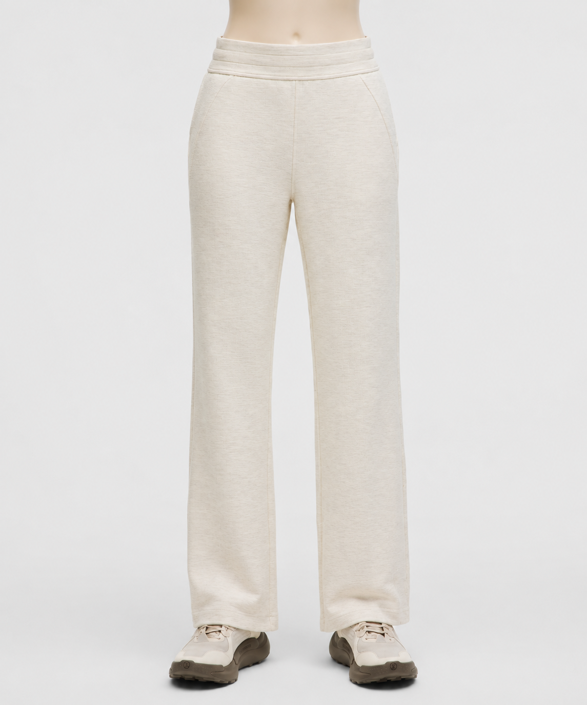Scuba Mid-Rise Wide-Leg Pant *Waffle
