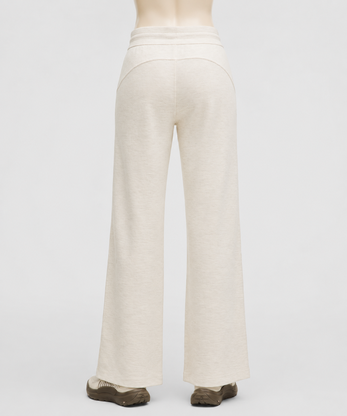 Scuba Mid-Rise Wide-Leg Pant *Waffle