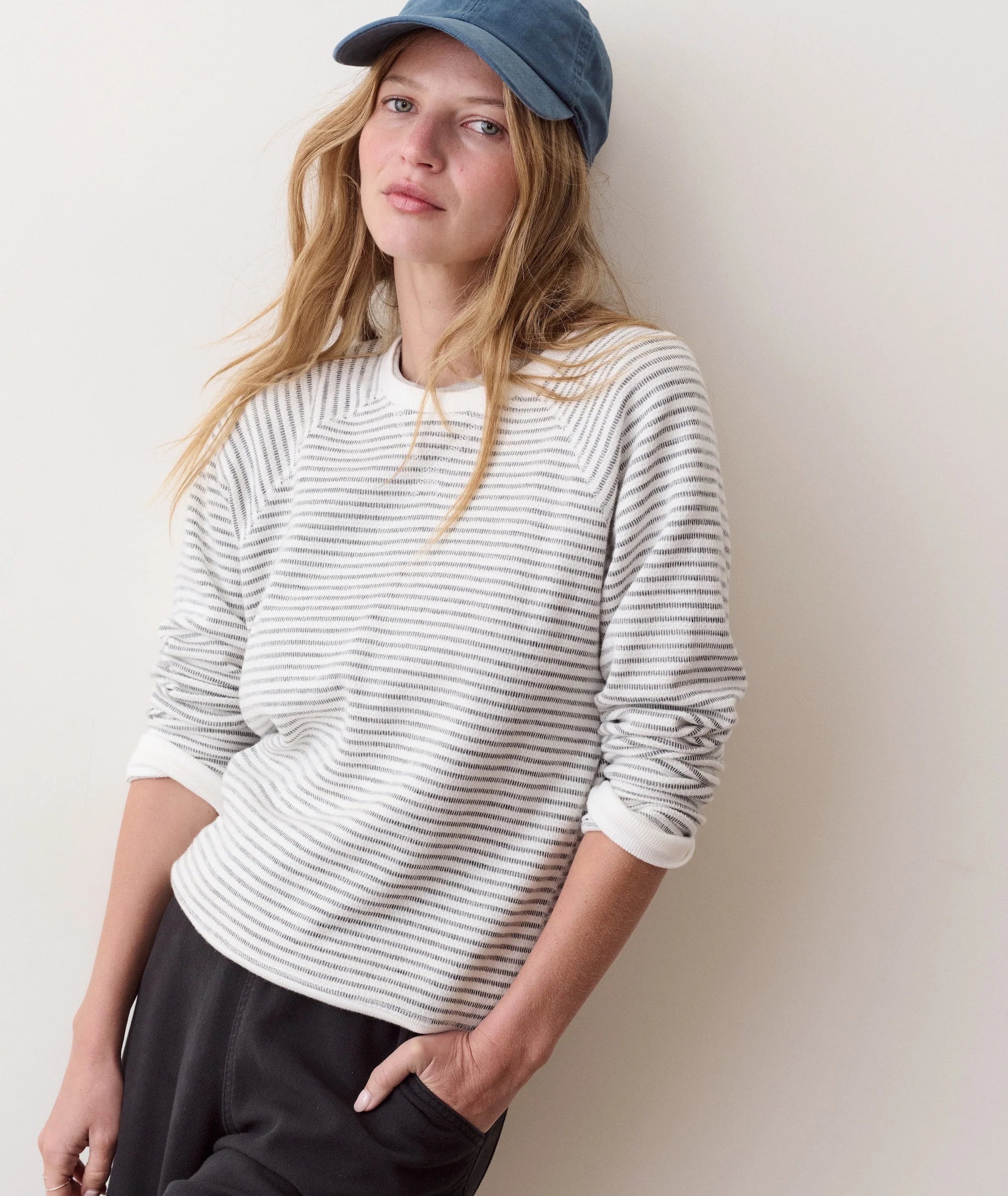 Stripe Heather Raglan