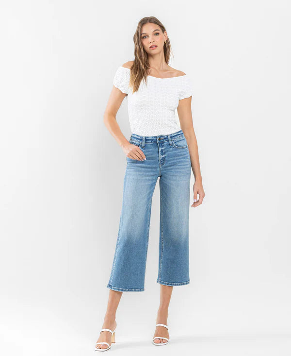 Beckoned High Rise Crop Wide Leg