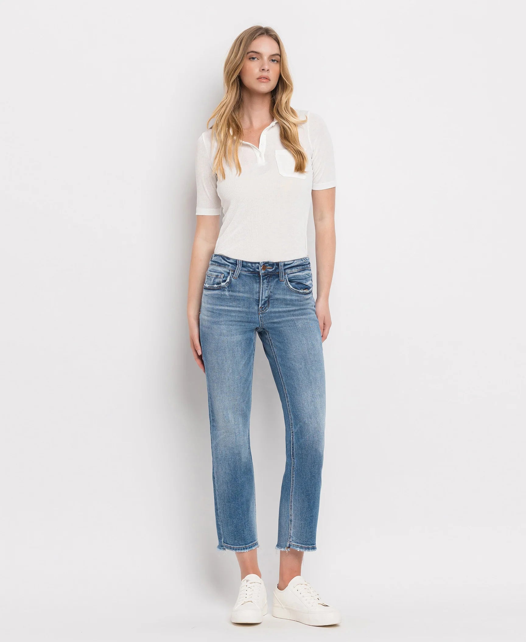 Stately Mid Rise Crop Straight