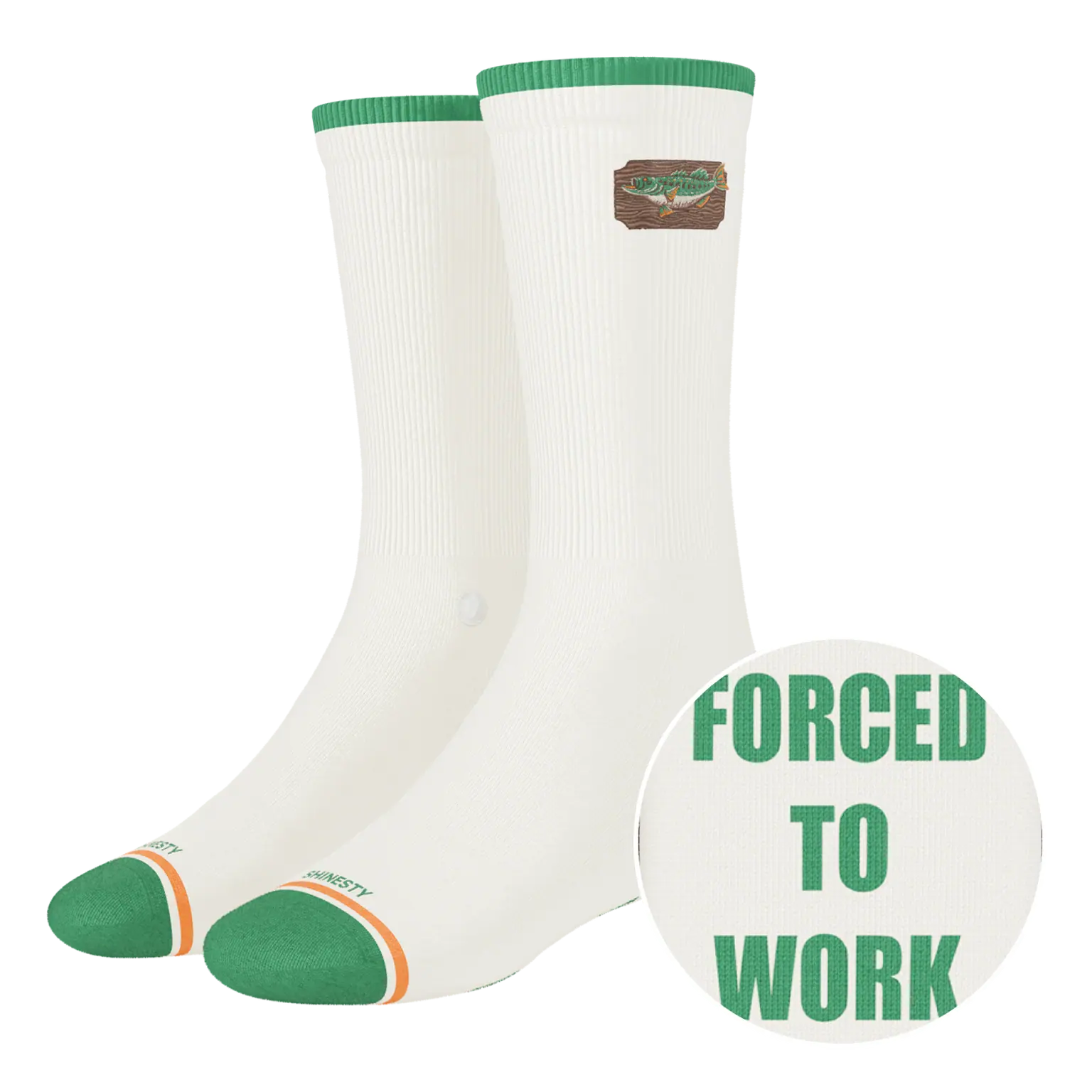 The Gone Fishing | Fishing Heel Hammock Crew Socks