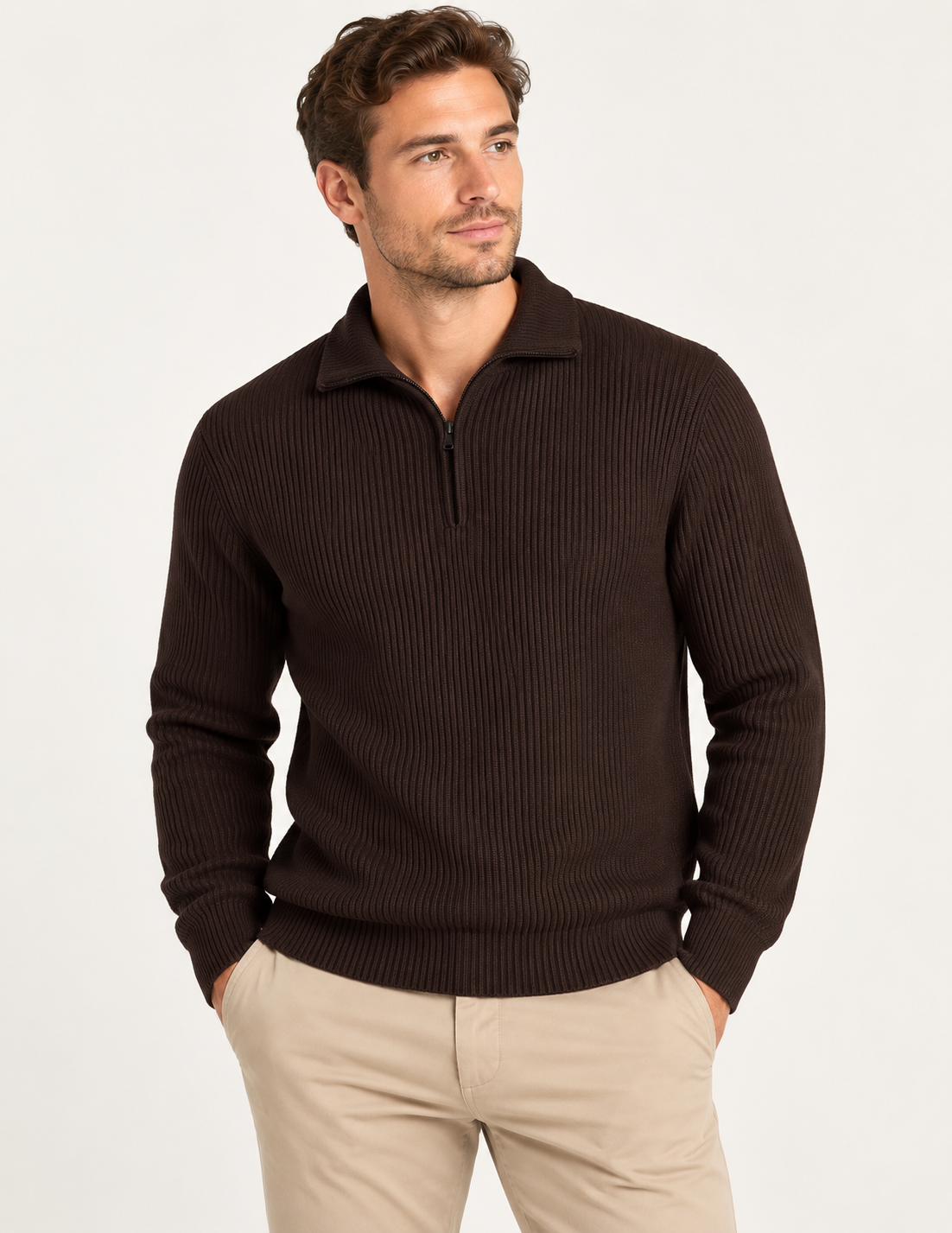 Harrison Ribbed 1/4 Zip
