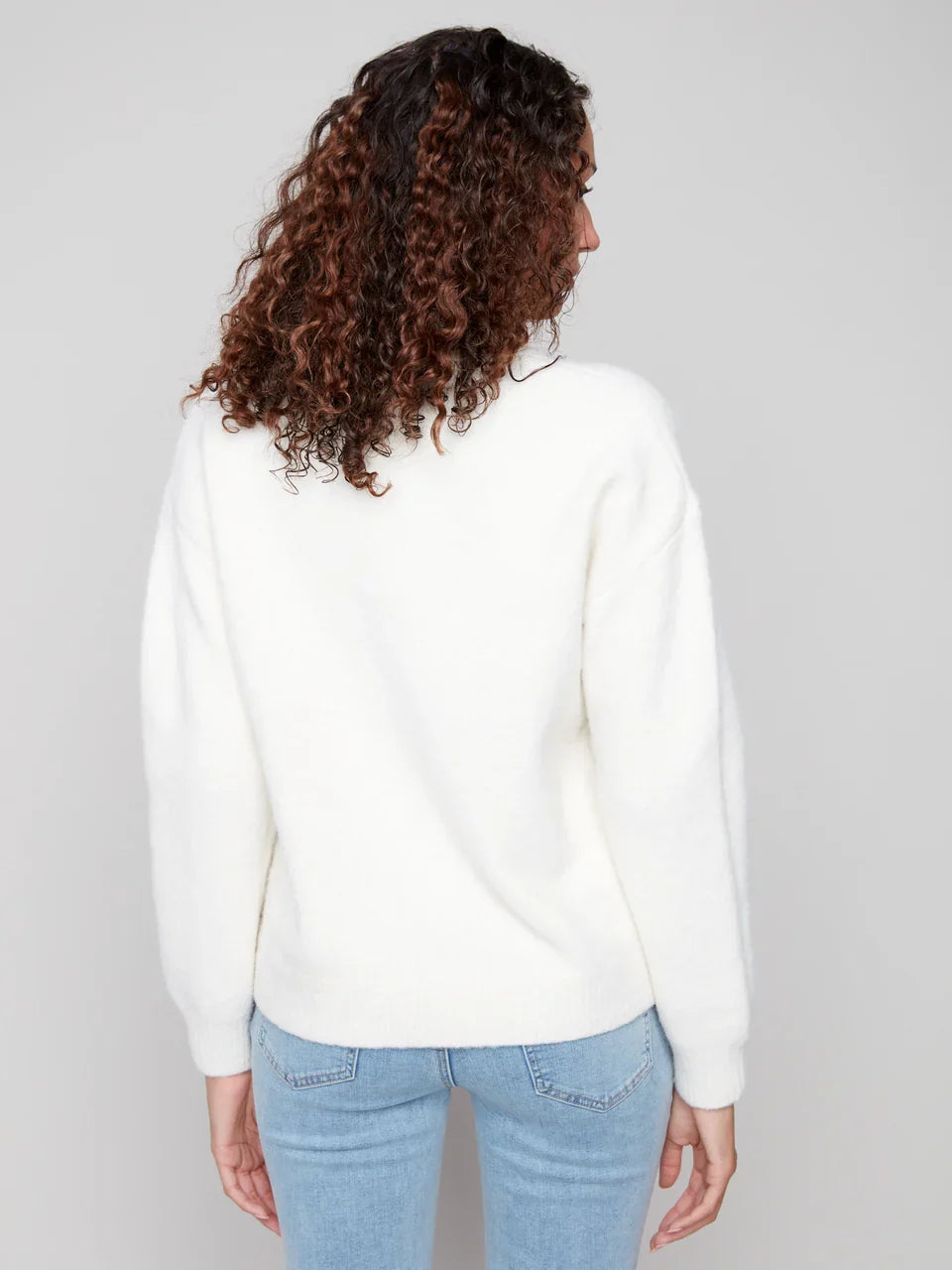 Intarsia Fluffy Sweater