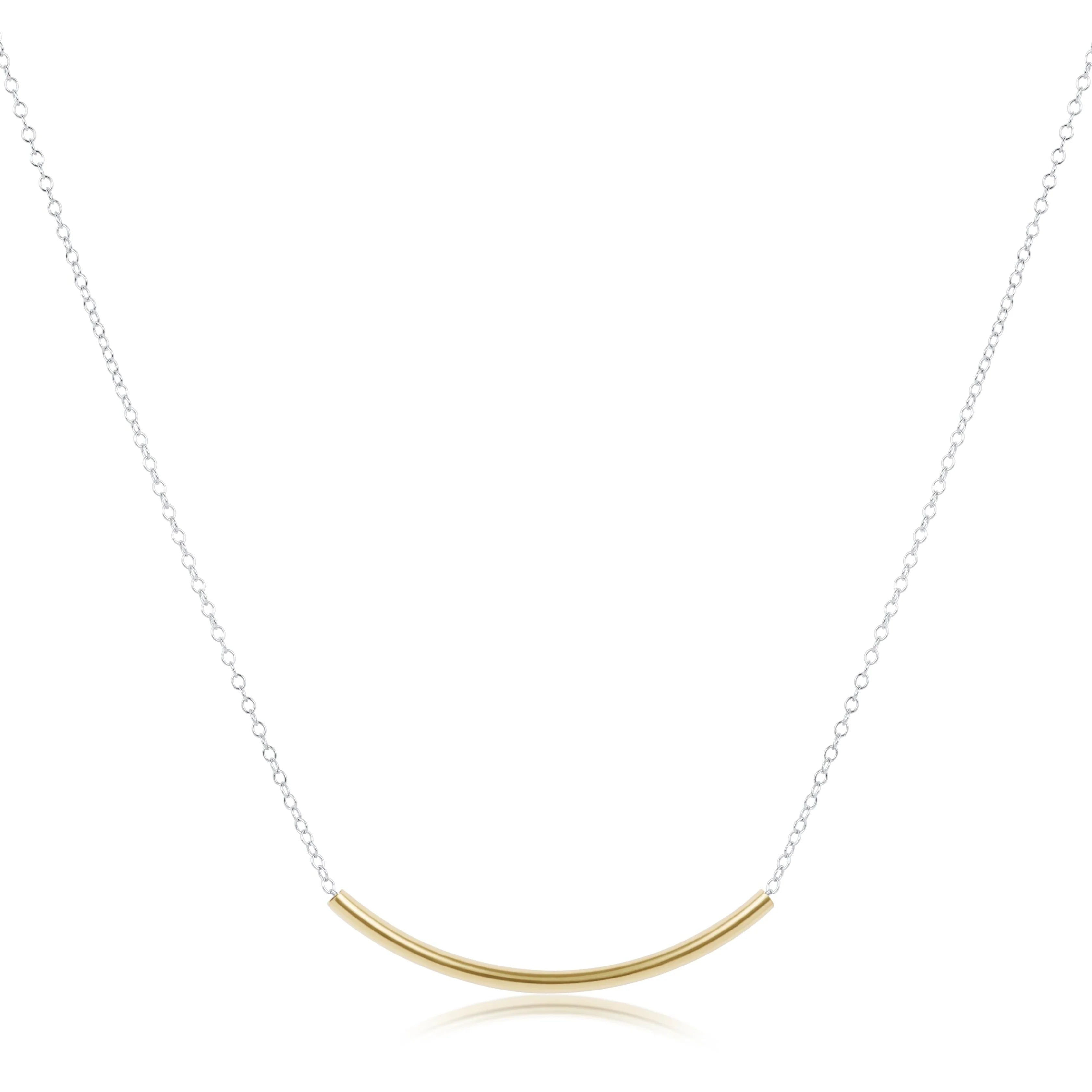 Bliss Bar Mixed Metal Necklace