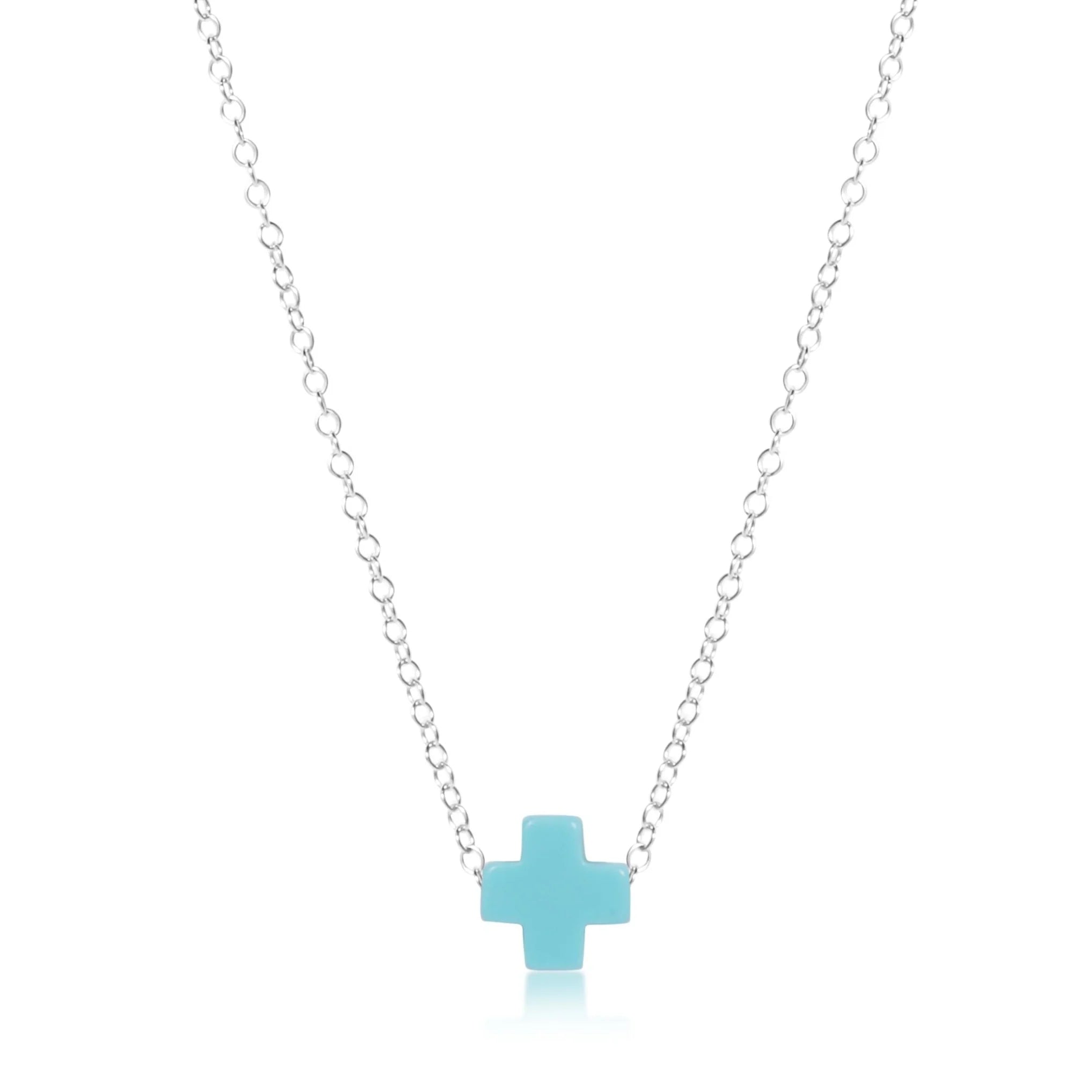 Signature Cross Turquoise Necklace