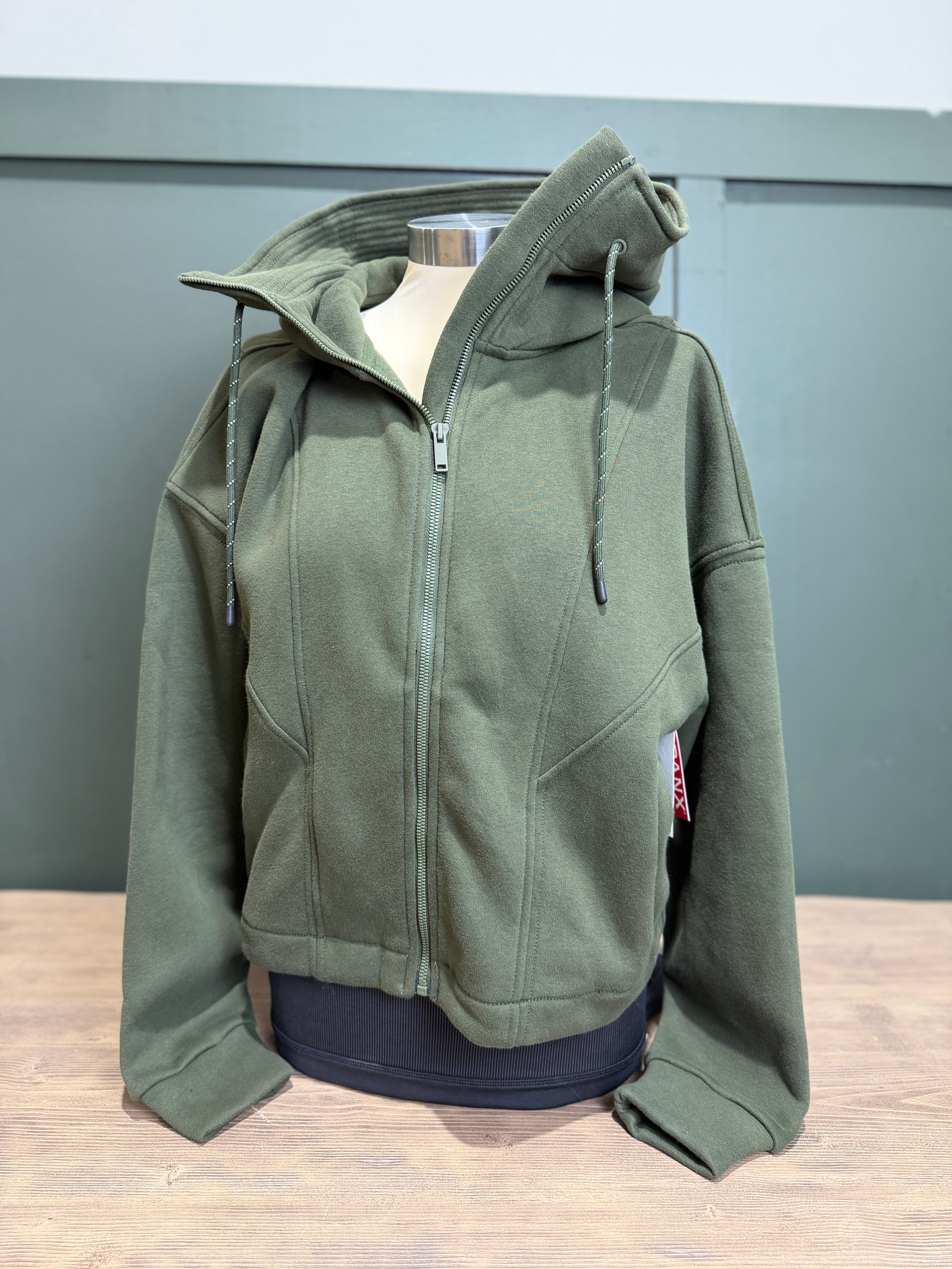 Spanx® Boostup Cotton Fleece Full Zip Hoodie