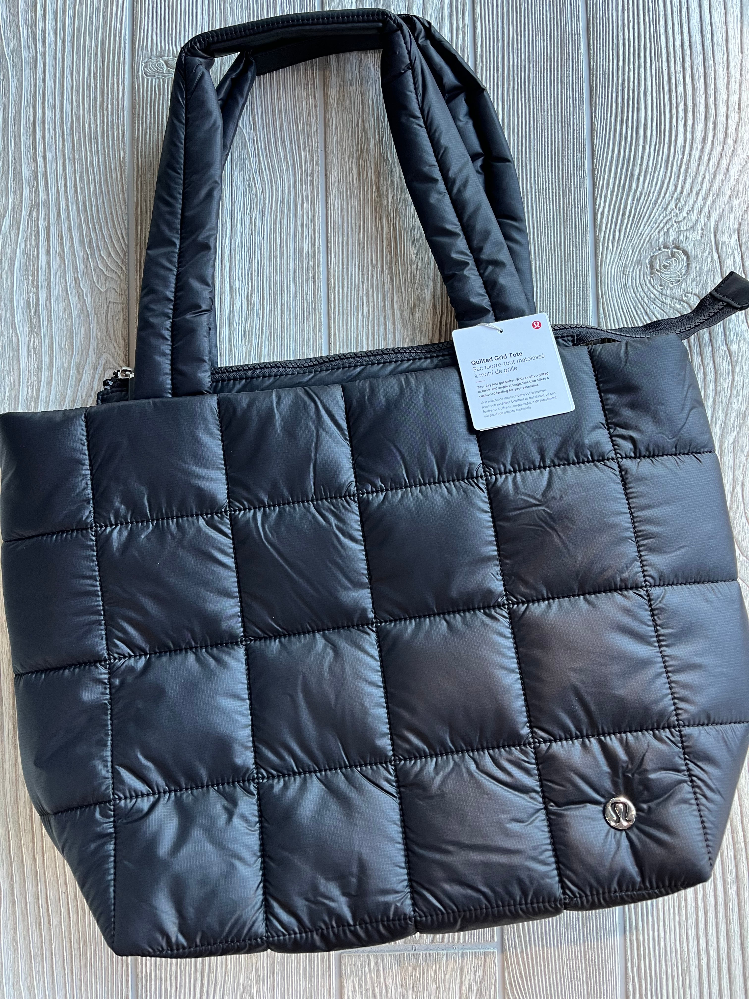 Quilted Grid Tote