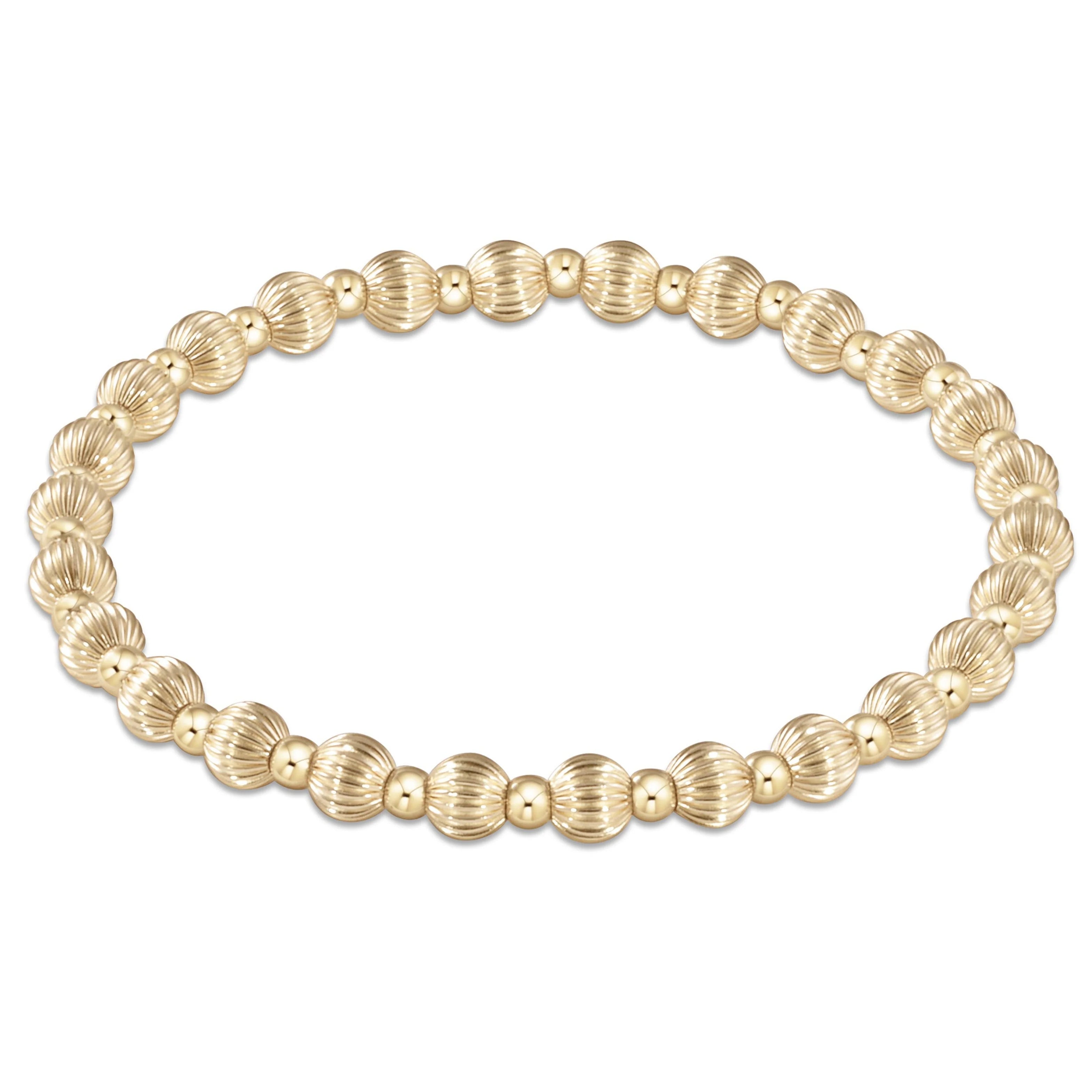 Dignity Grateful Pattern 5mm Bead Bracelet