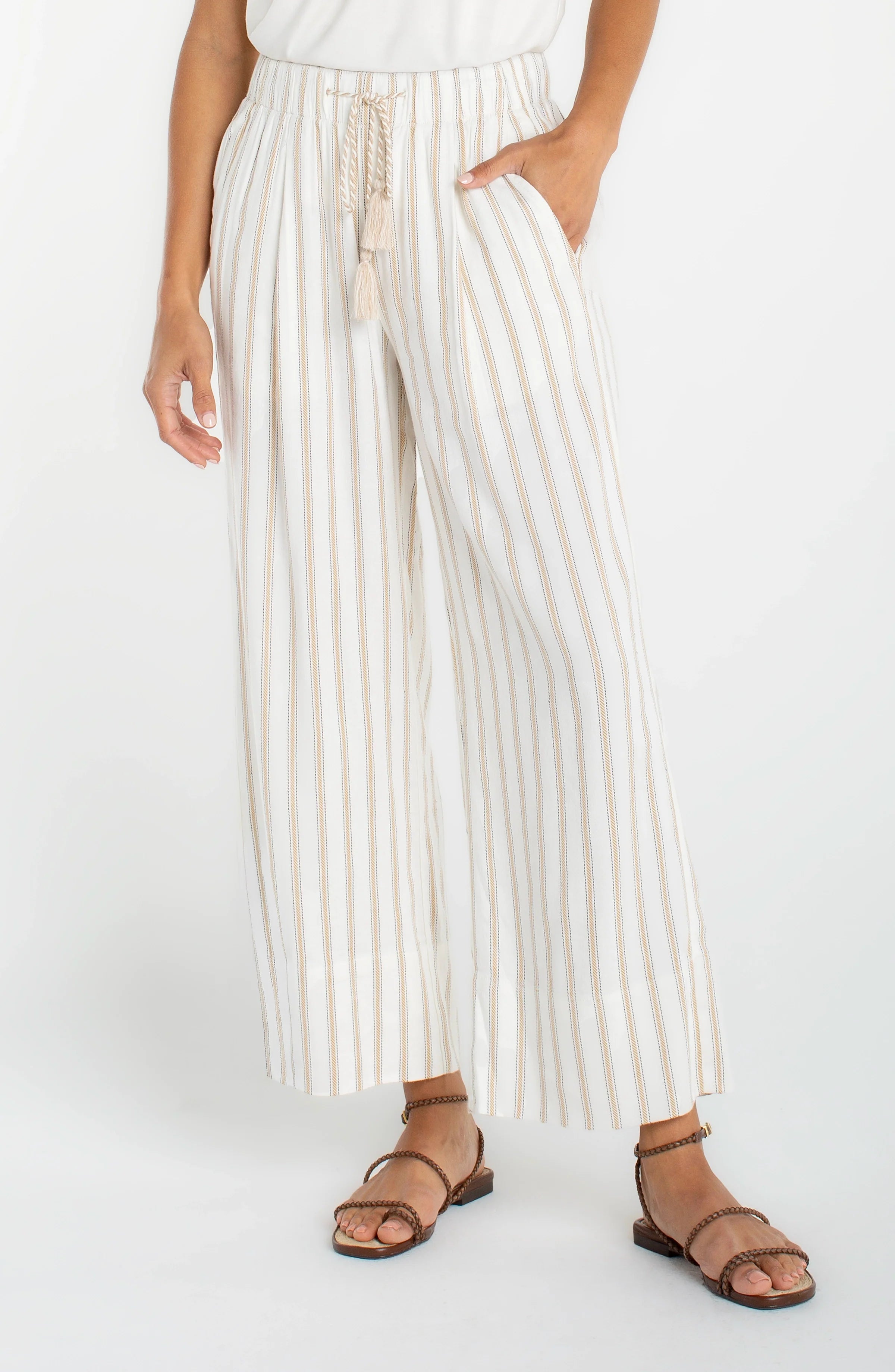 Pull-on Wide Leg Crop Trouser 26" Ins