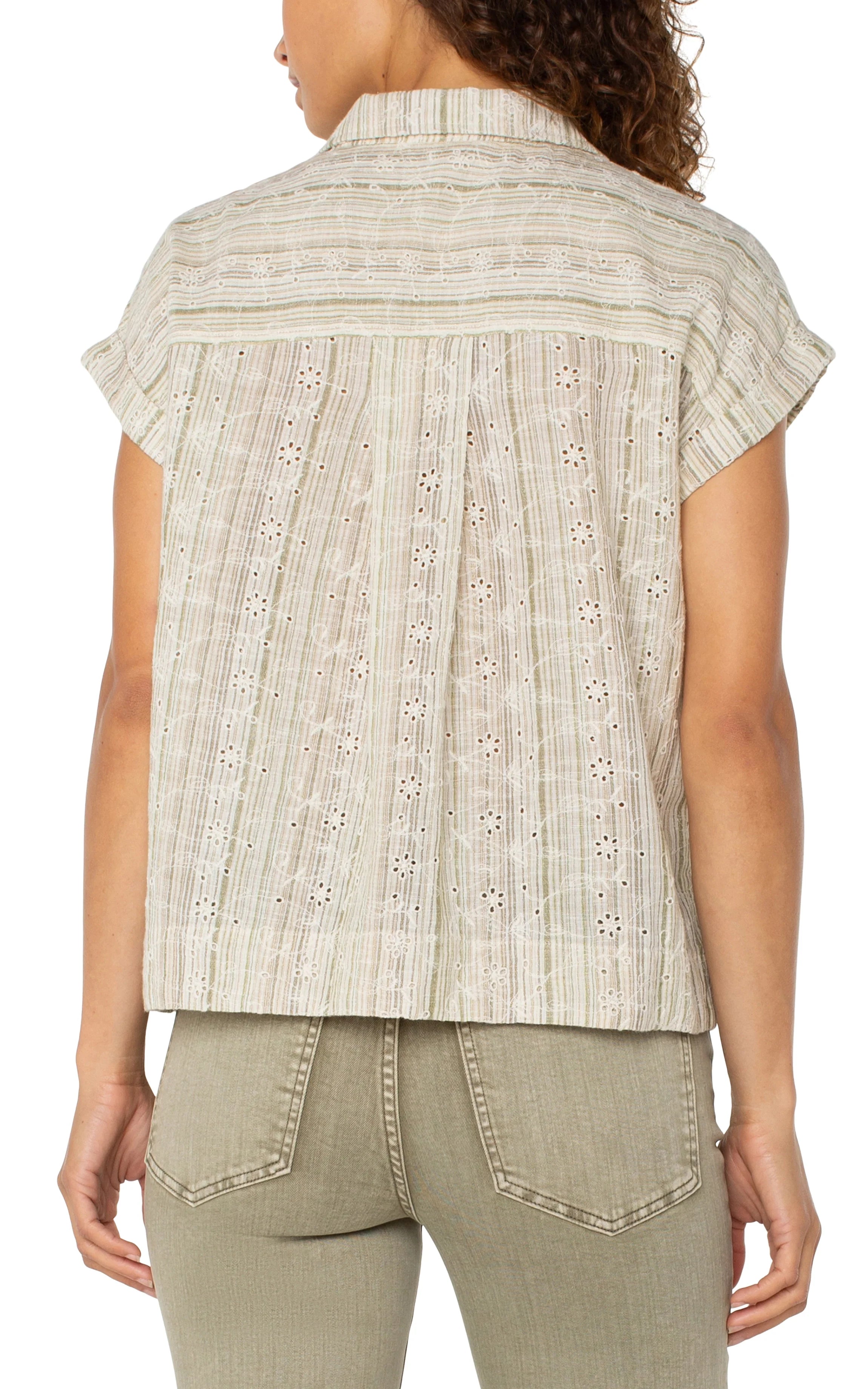 Sleeveless Dolman Camp Shirt