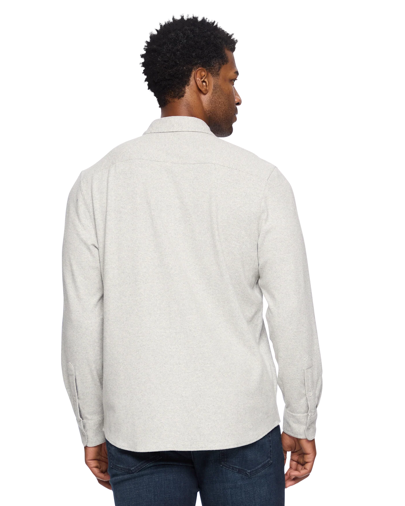 Hero Solid Twill Knit Flannel Shirt