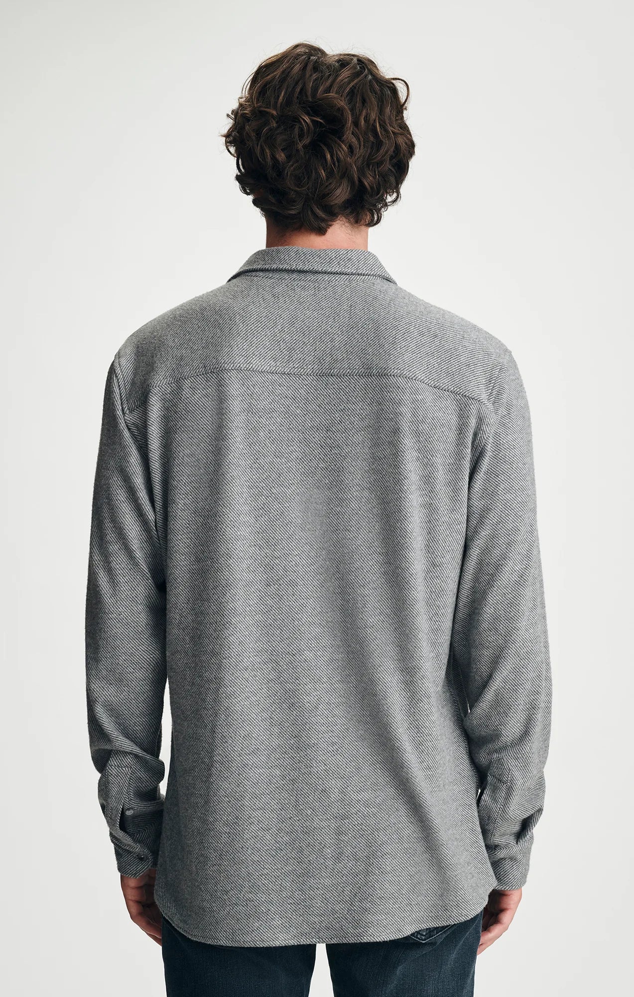 Textured Shirt Grey Melange
