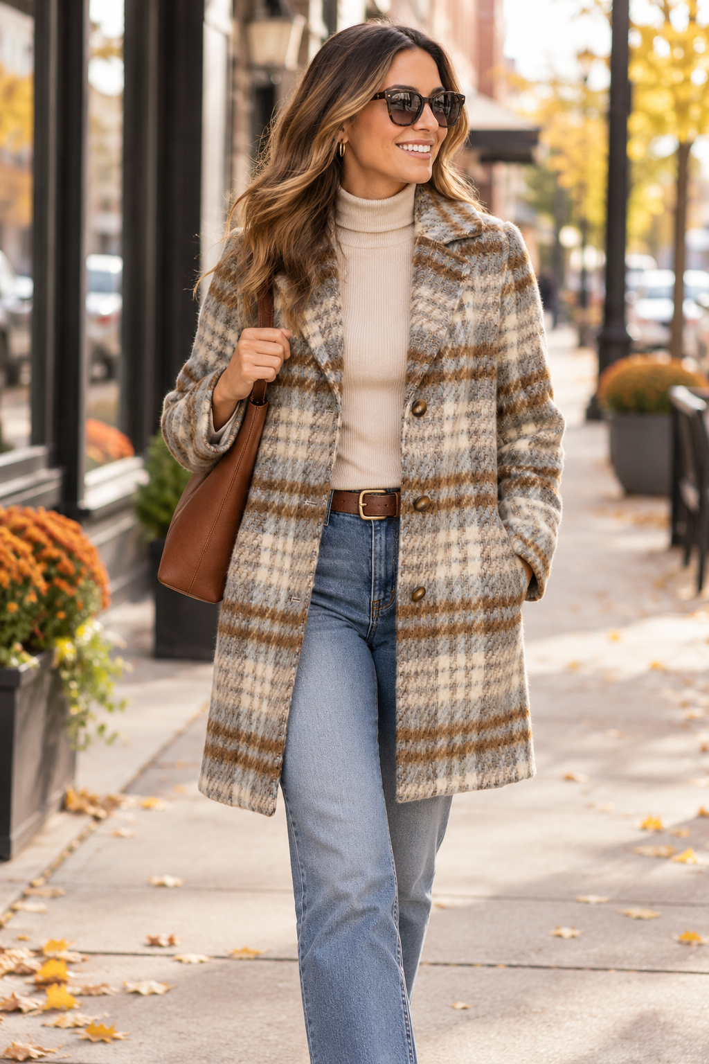 Notched Collar Coat