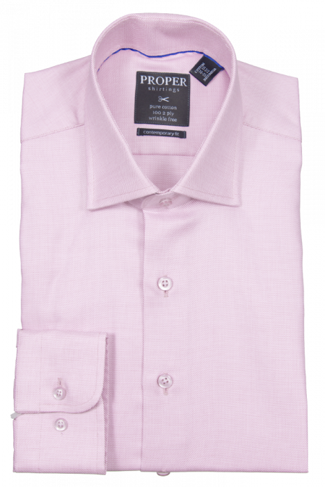 Cotton Wrinkle Free Dress Shirt P205ET0R Pink / 17 x 36x37 Cotton Wrinkle Free Dress Shirt P205ET0R Pink / 17 x 36x37