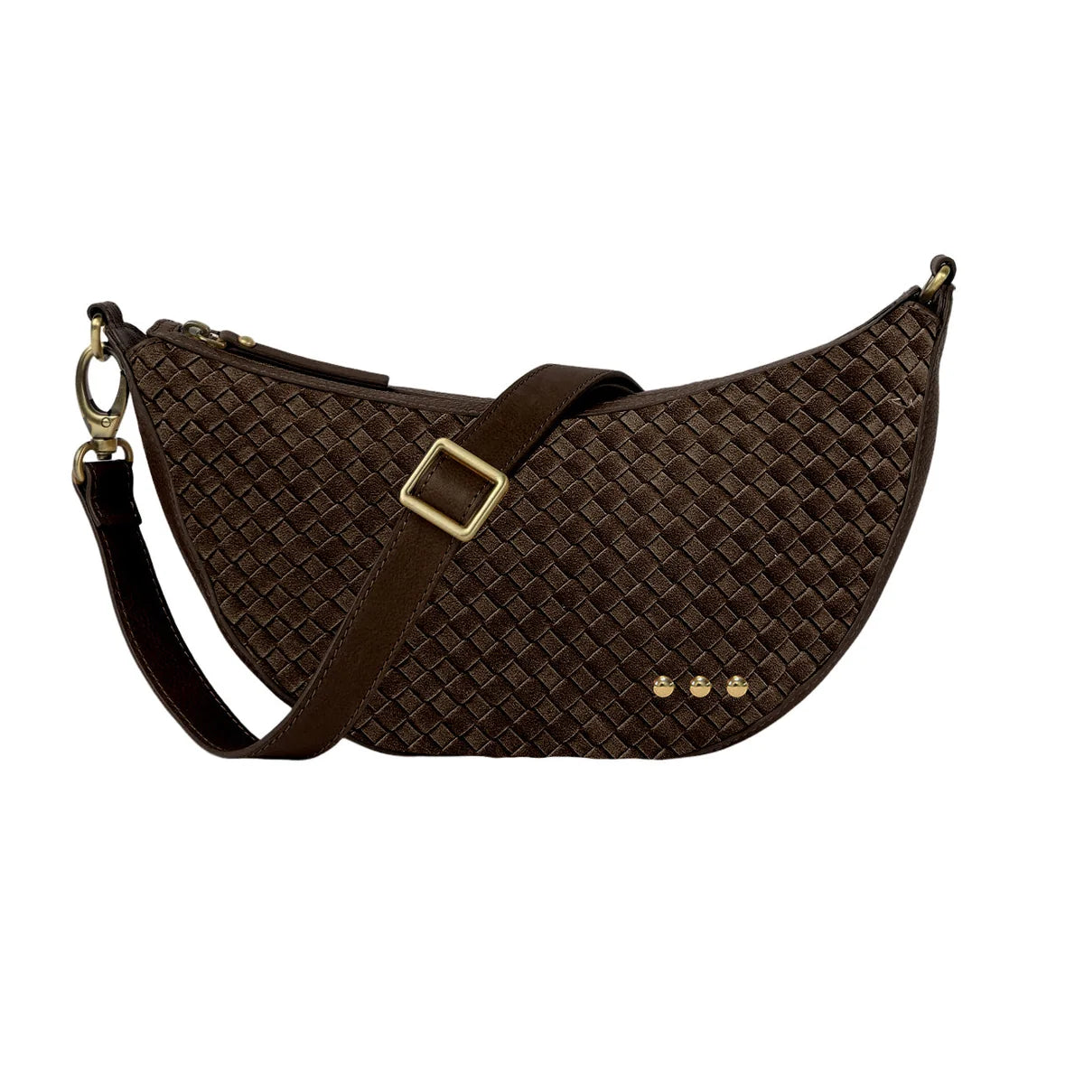Paige Suede Woven Crossbody