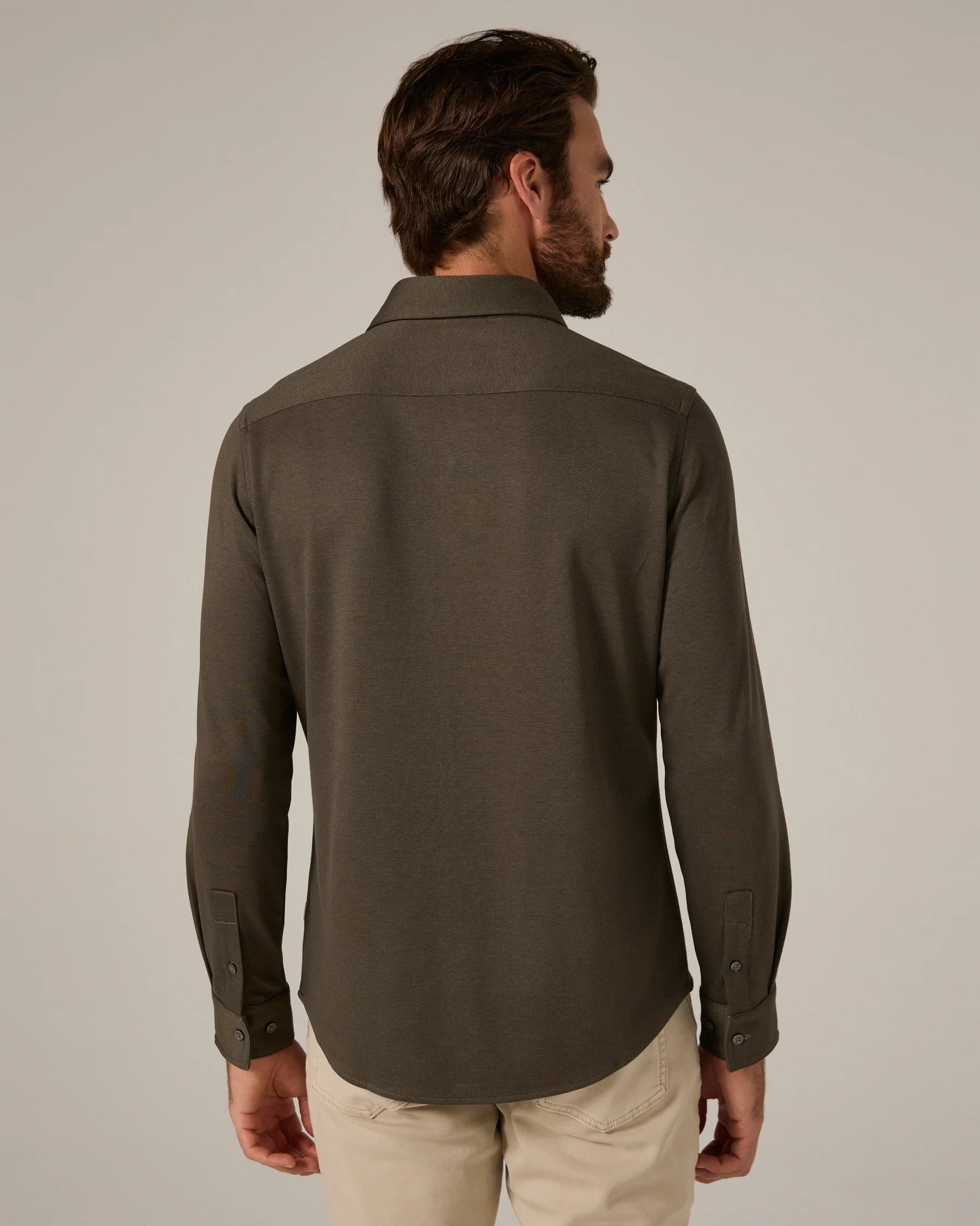 Bowery Textured Knit Long Sleeve Shirt