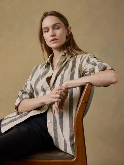 Cotton Linen Relaxed Shirt