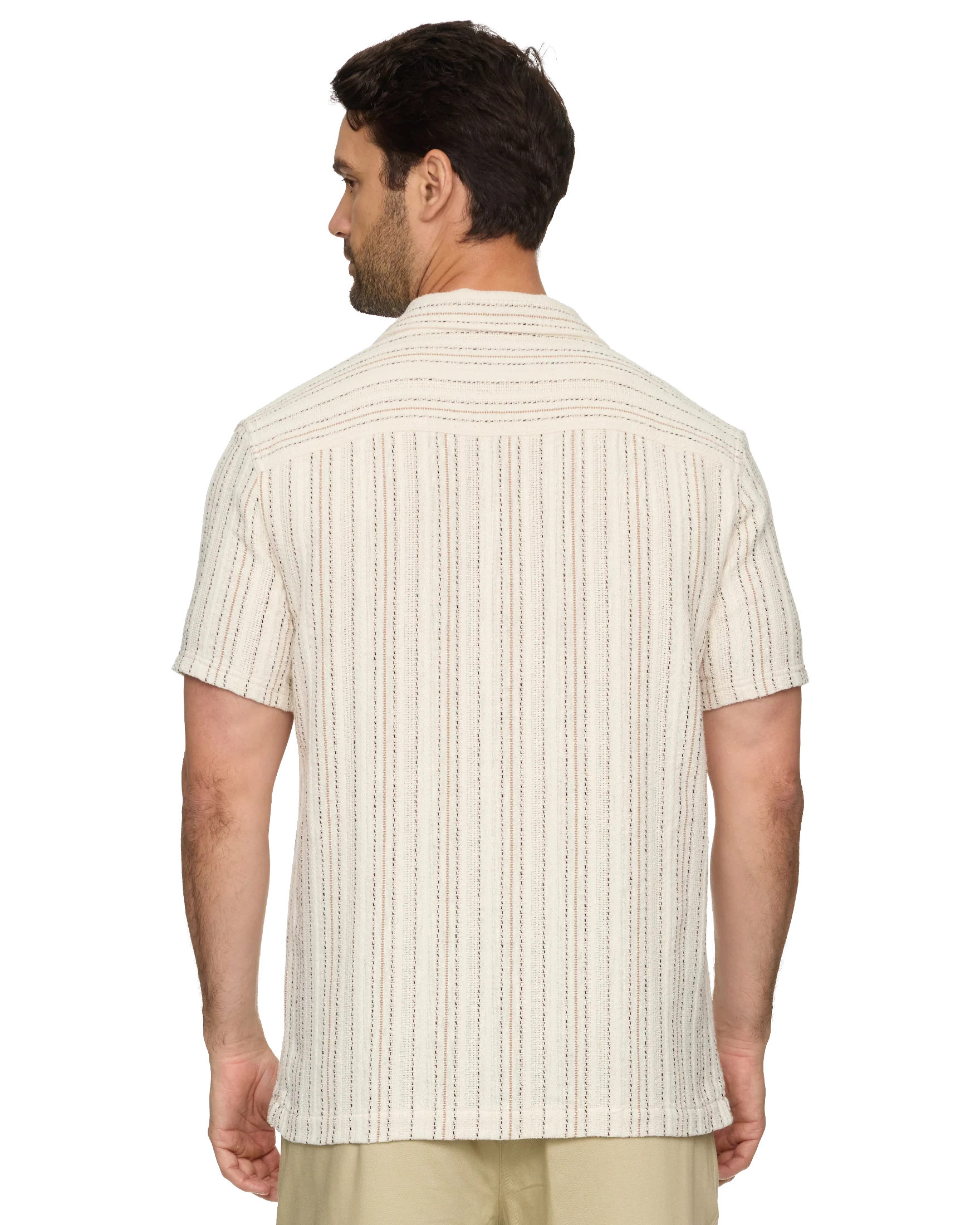 Newcomb SS Textured Camp Collar Shirt