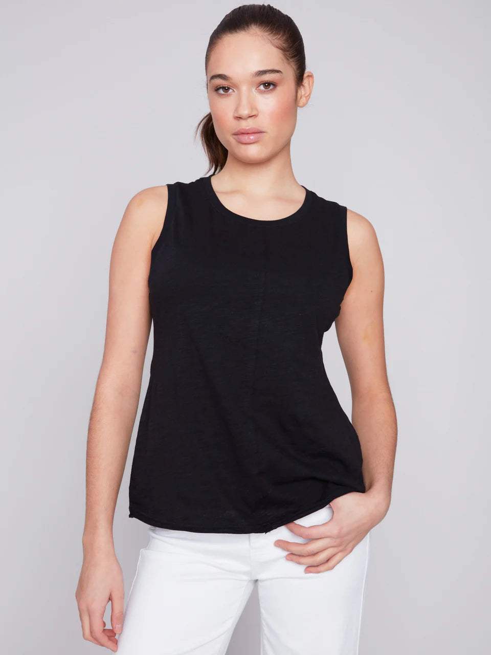 SS Round Neck Cotton Slub T