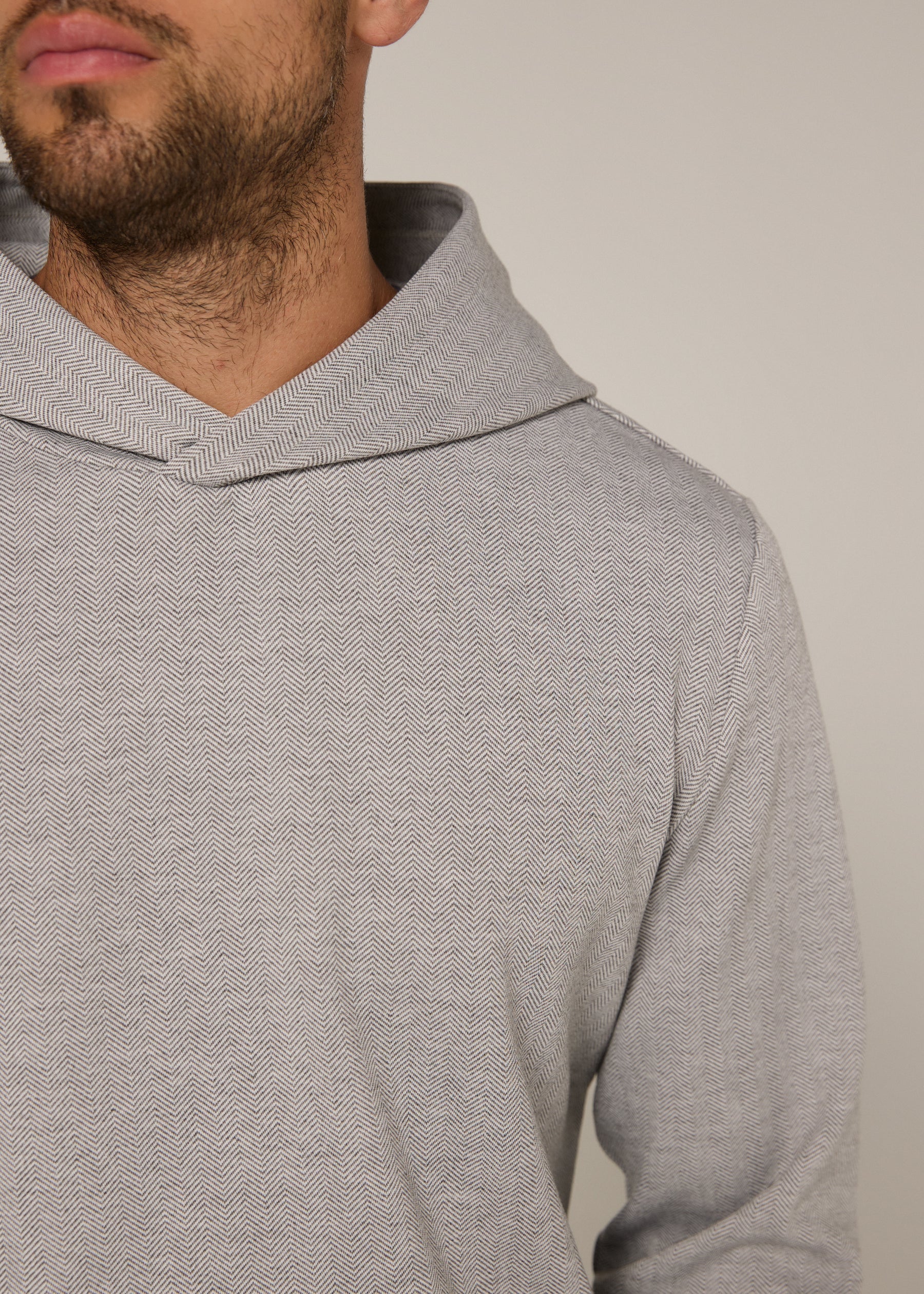 Roarke Herringbone Hoodie