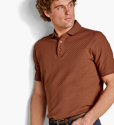 TILSON TEXTURED WEAVE POLO
