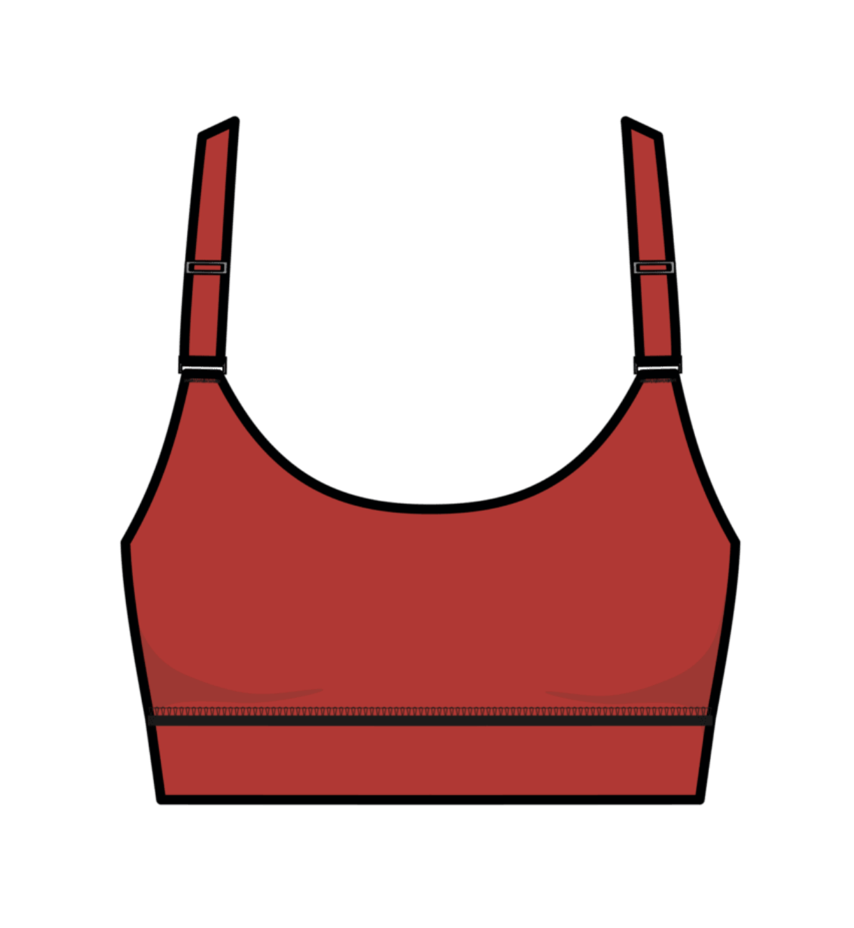 V1 Run Bra - Crimson