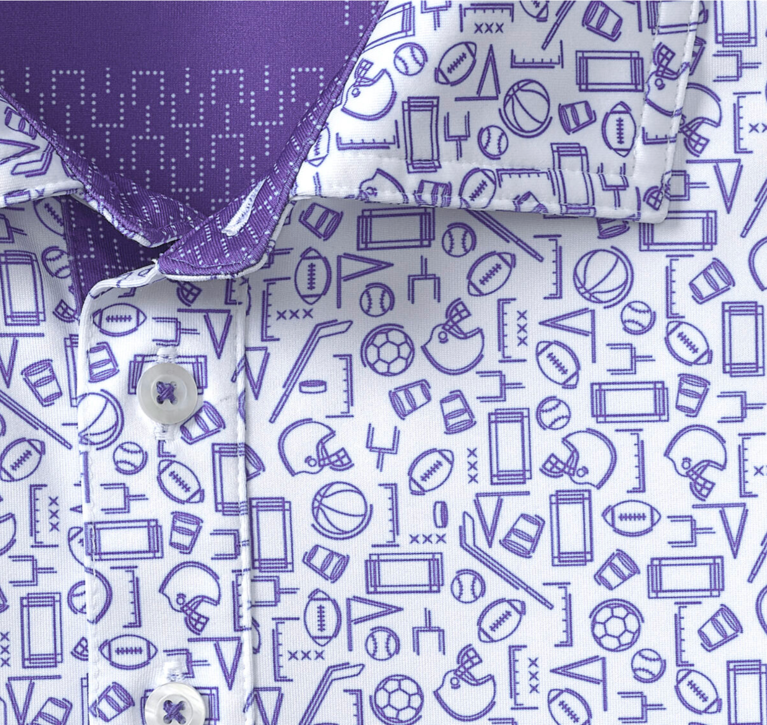 Game Day Multi Sport Print Polo