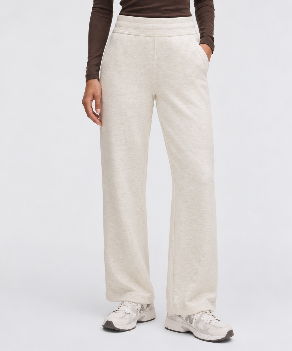 Scuba Mid-Rise Wide-Leg Pant *Waffle