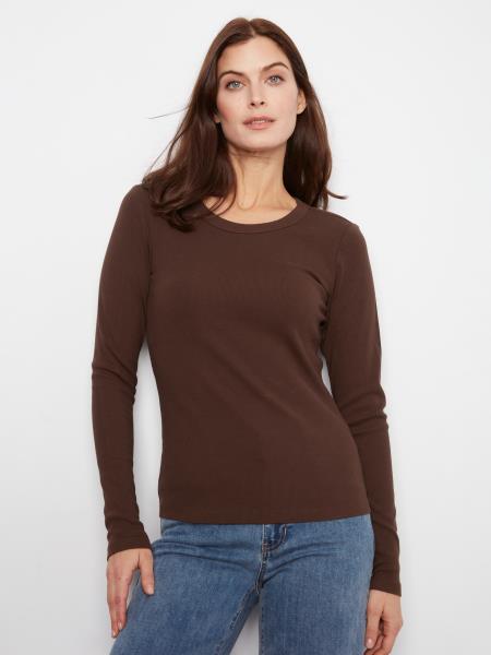 Tencel Rib LS Crew Neck