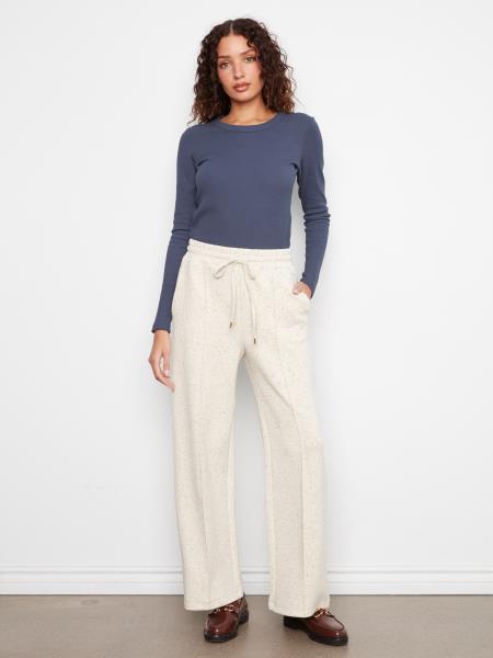 Soft Scuba Wide Leg Pintuck Pants