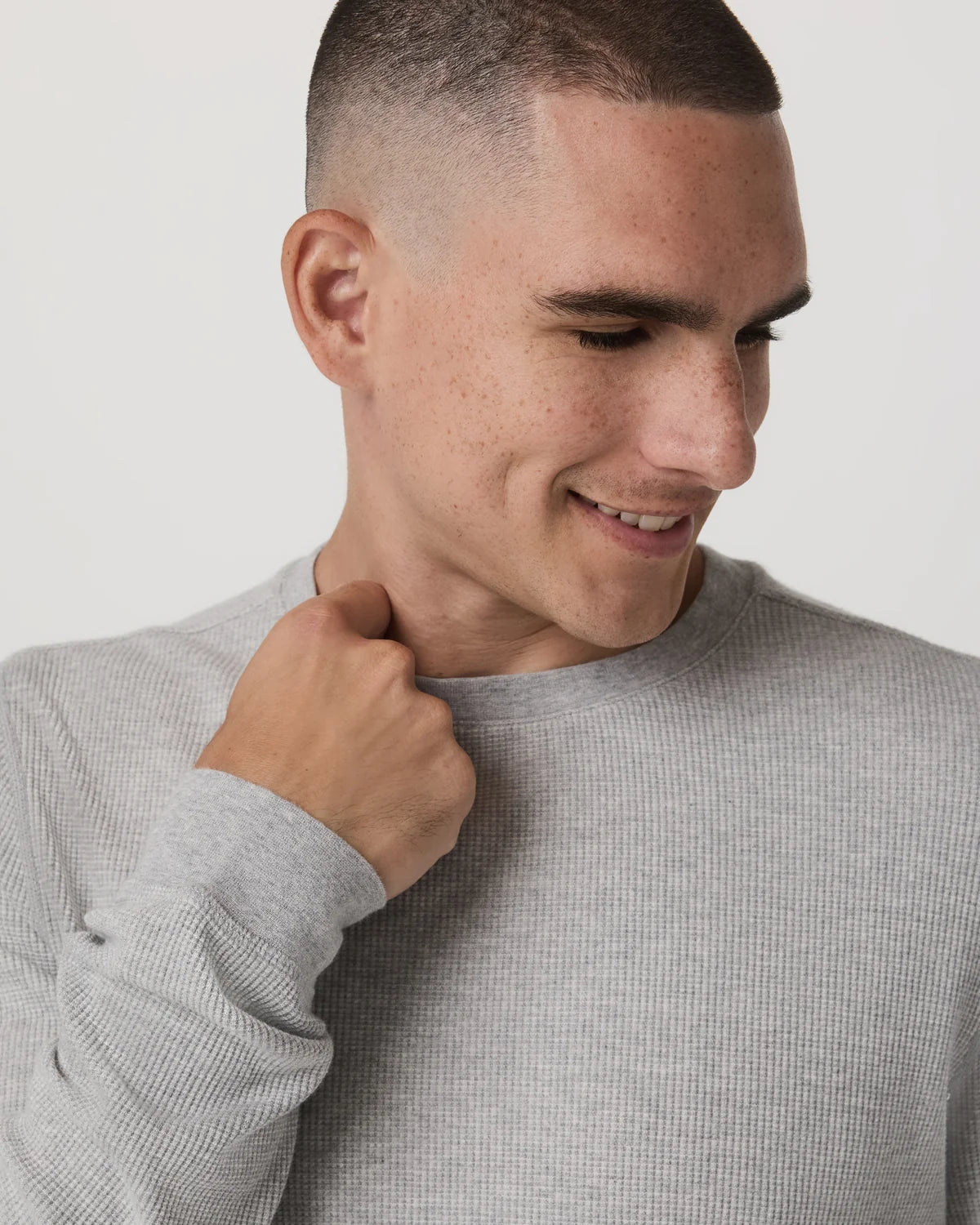 OS Cotton Waffle Sweater