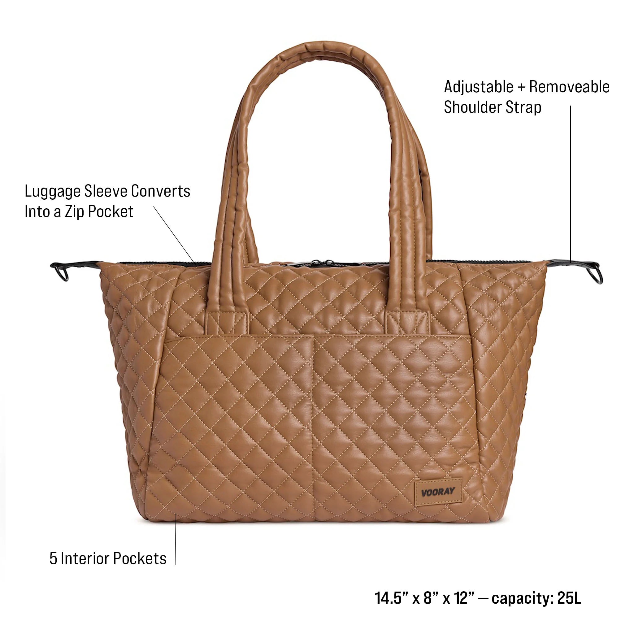 Alana Duffel Quilted Black