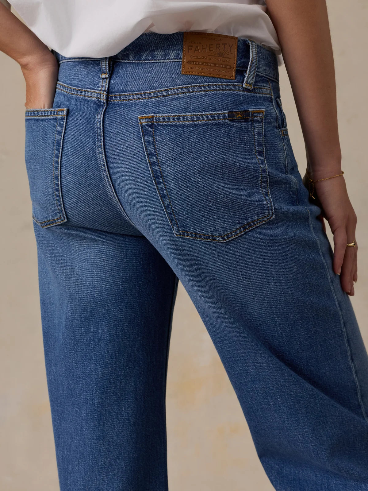 Organic Cotton Denim Wide Leg