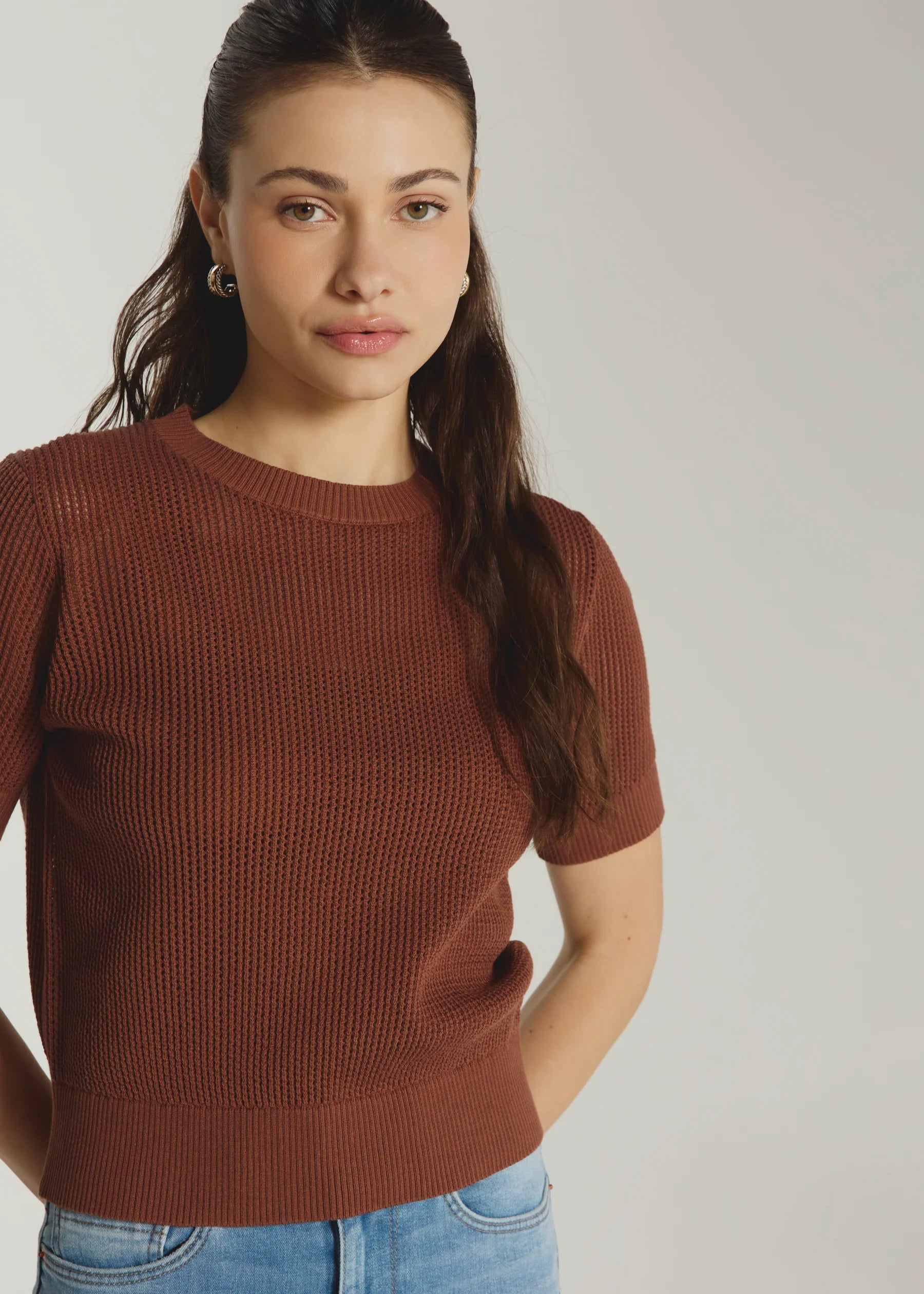 Selene Open Knit Top