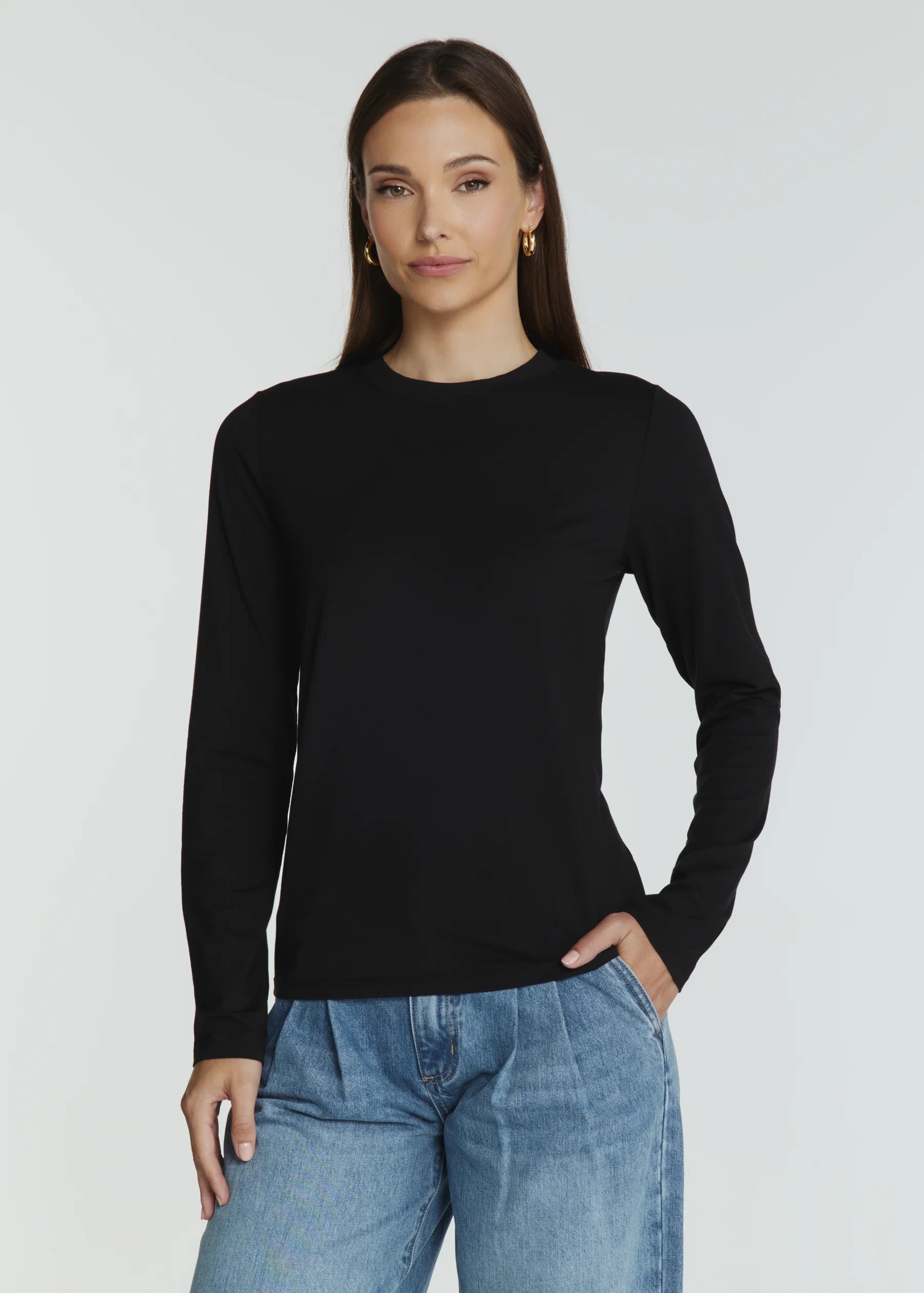 Modal Long Sleeve Classic T Shirt