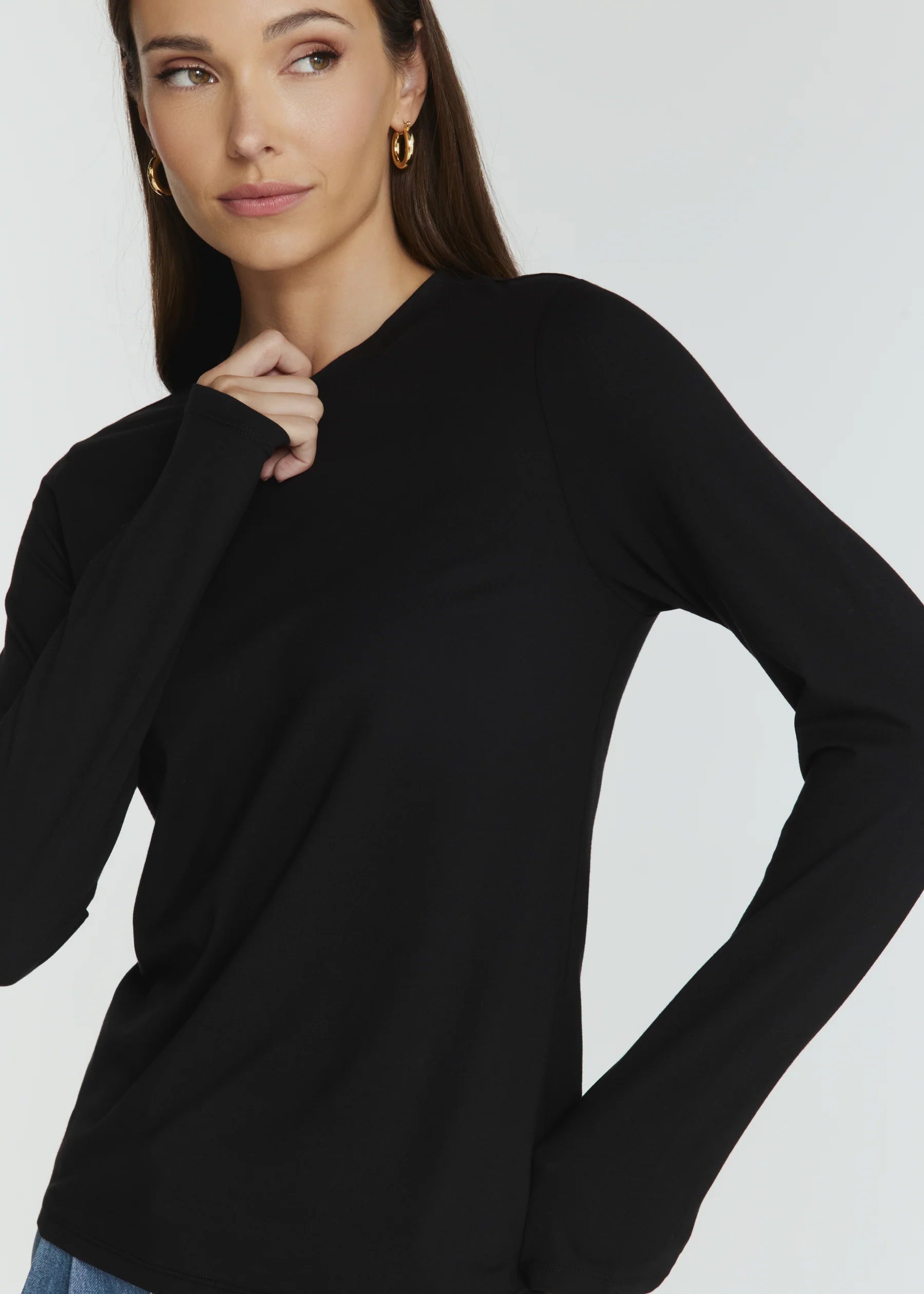 Modal Long Sleeve Classic T Shirt