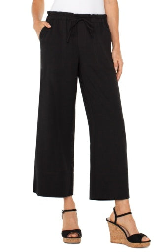 Pull on Tie Waist Wide Leg Ankle 26' Ins