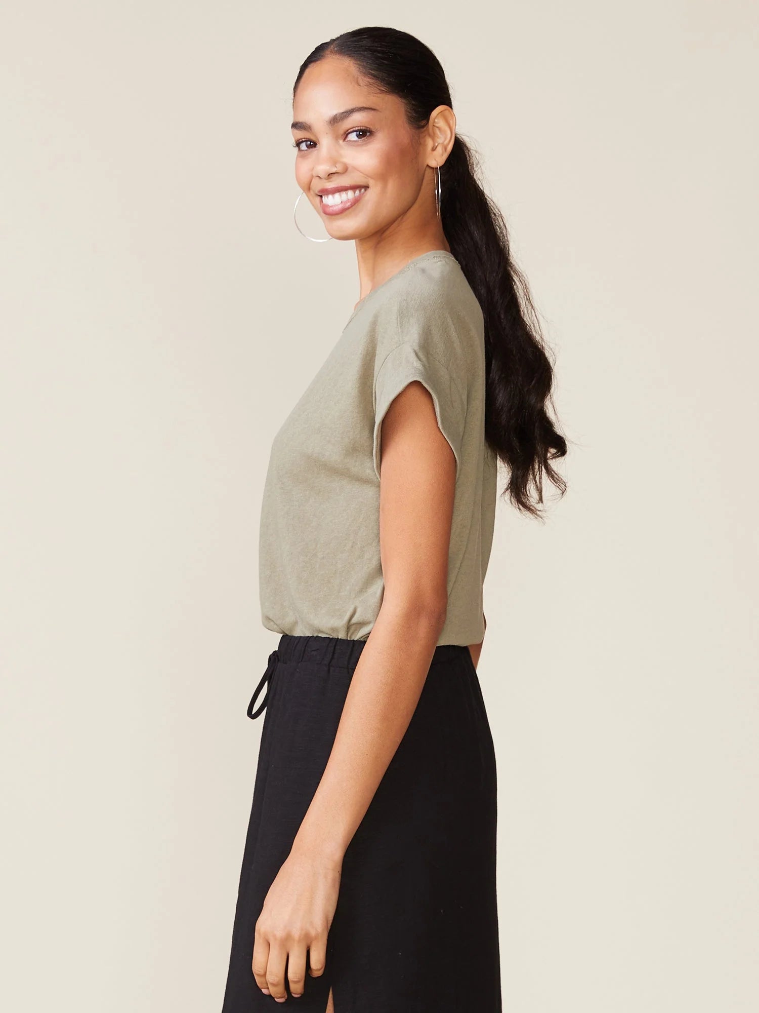 Born to Run Linen Like Tee