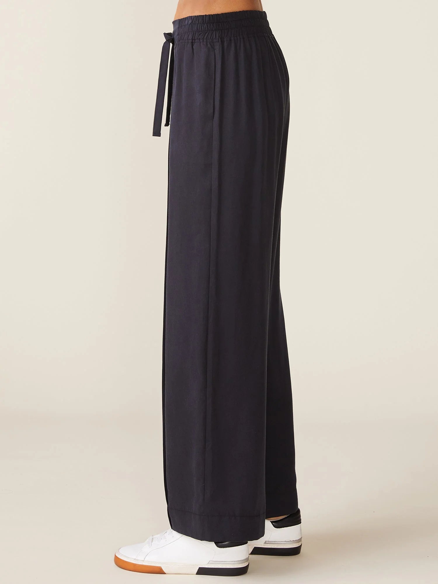 Seamed Front Tencel Pull-On Pants