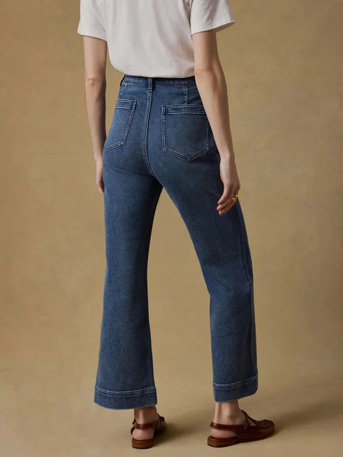 Stretch Terry Patch Pocket Ankle Pant