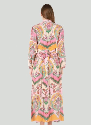 Wrap Front Kimono Dress