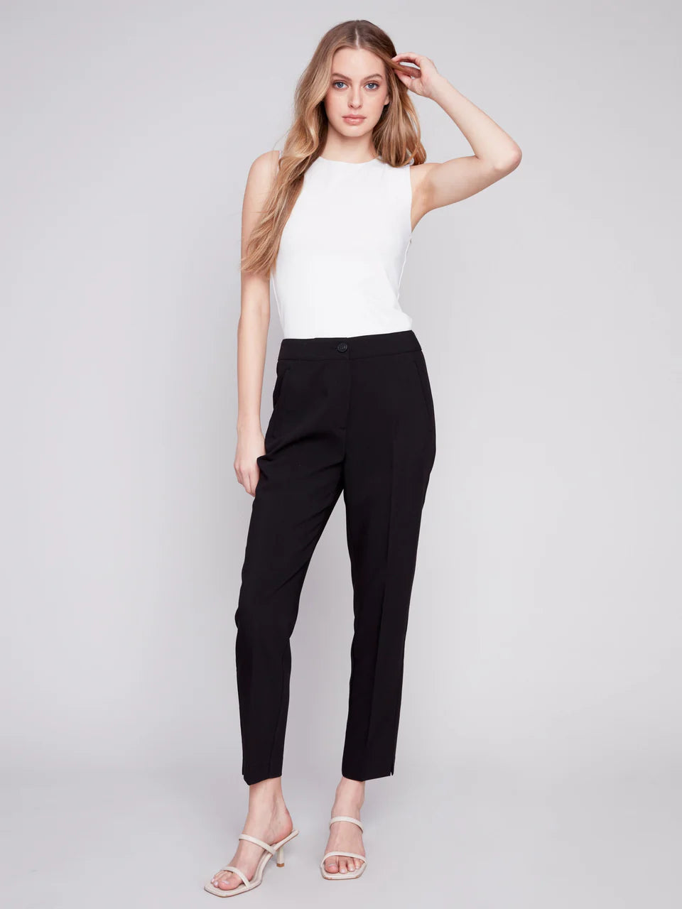 Cropped Pant with Welt Pocket