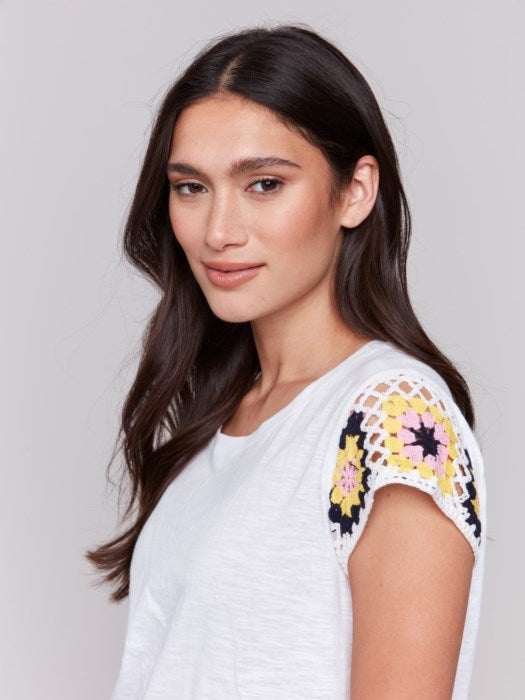 Crochet Cap Sleeve Top