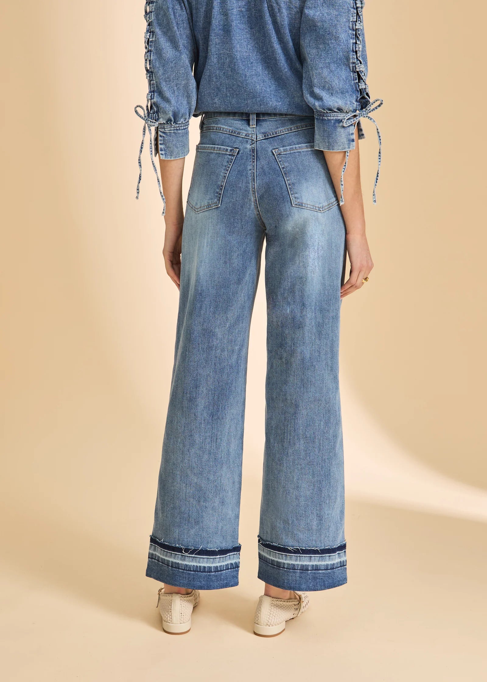 Olivia Cuffed Wide Leg
