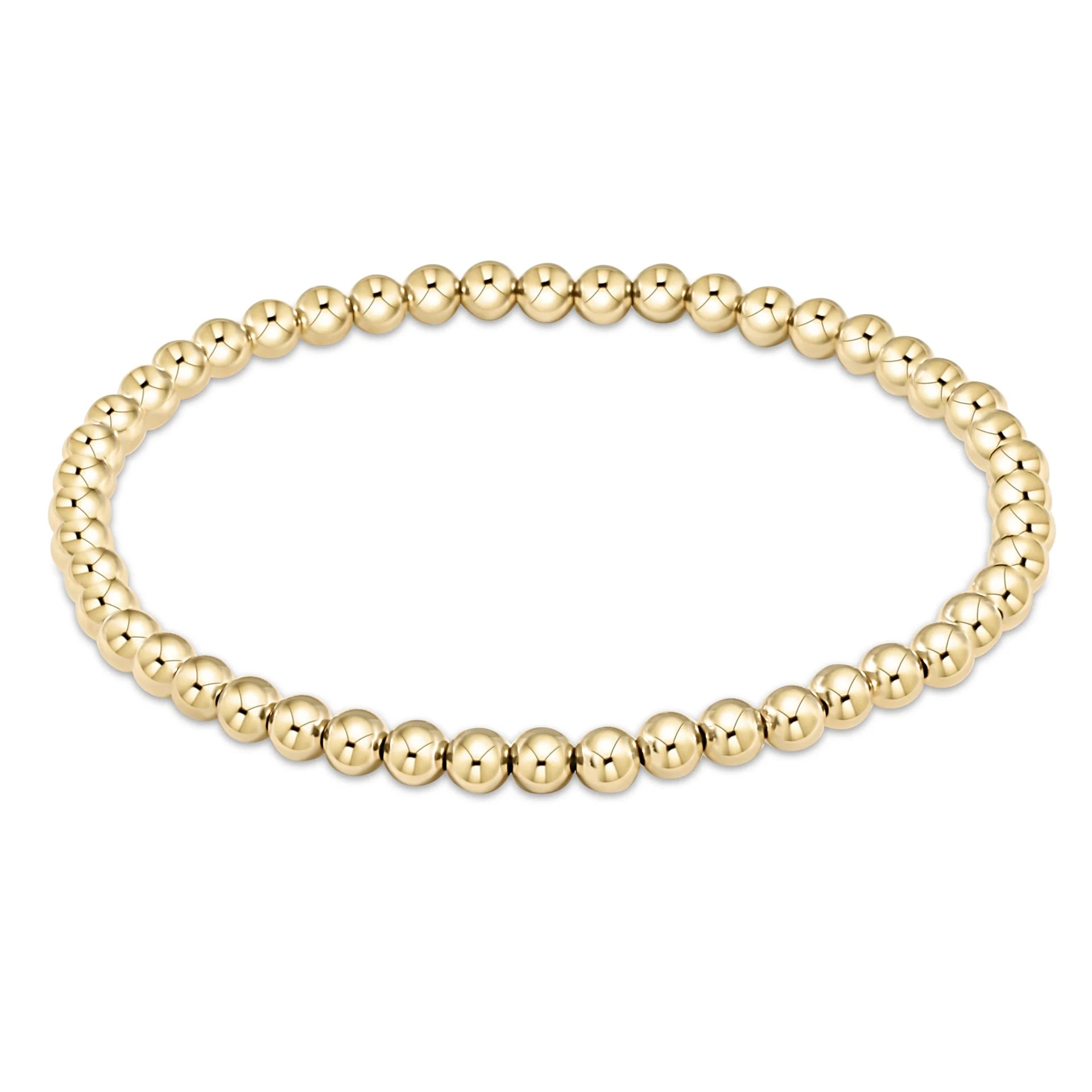 Classic Gold 4 mm Bead Bracelet