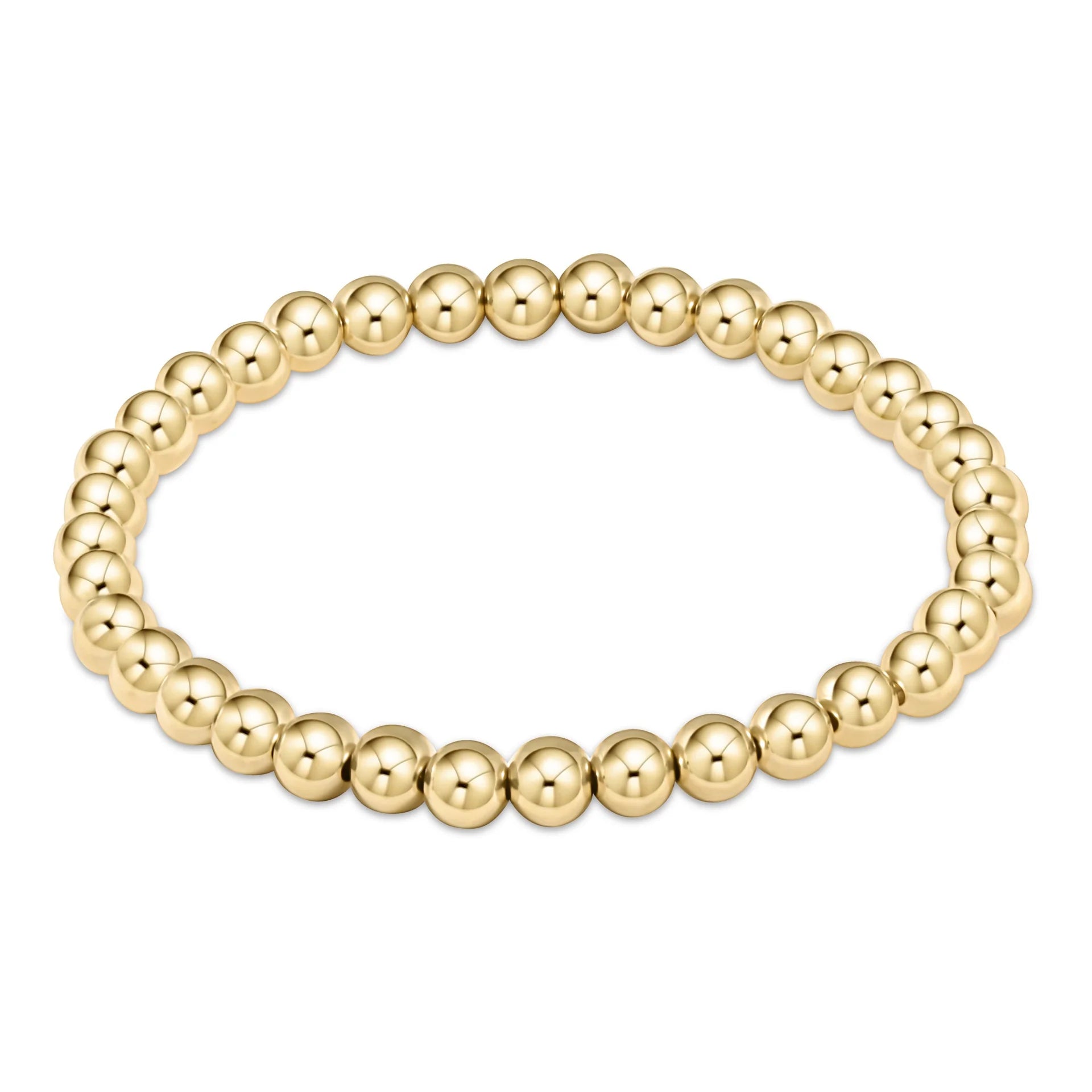 Classic Gold 5 mm Bead Bracelet