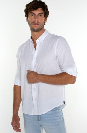 Convertible Sleeve Button Up Shirt