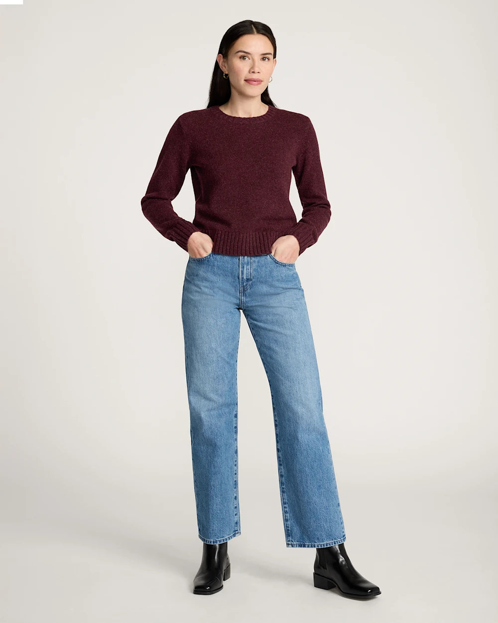 Relaxed Shetland Collection Crew Sweater